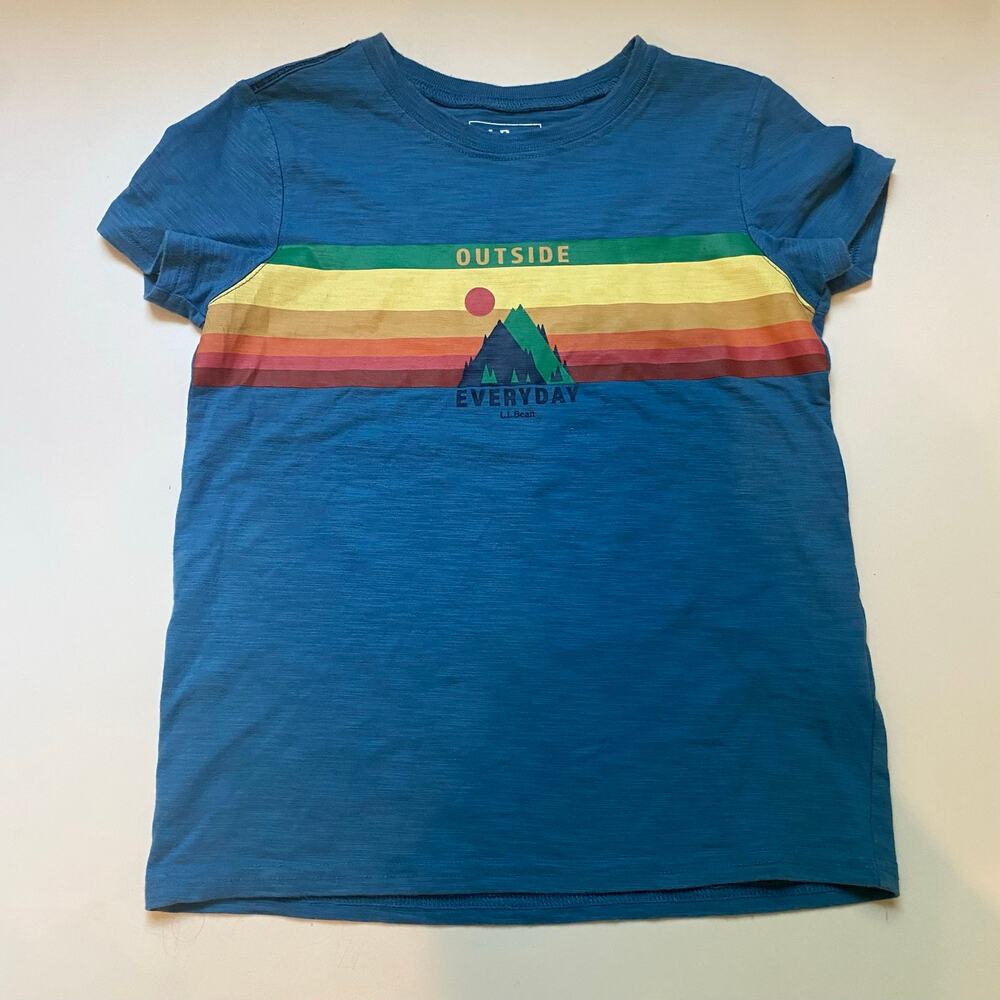 L.L.Bean Outside Rainbow Short Sleeve Graphic Tee